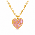 Aria Blush Heart Necklace