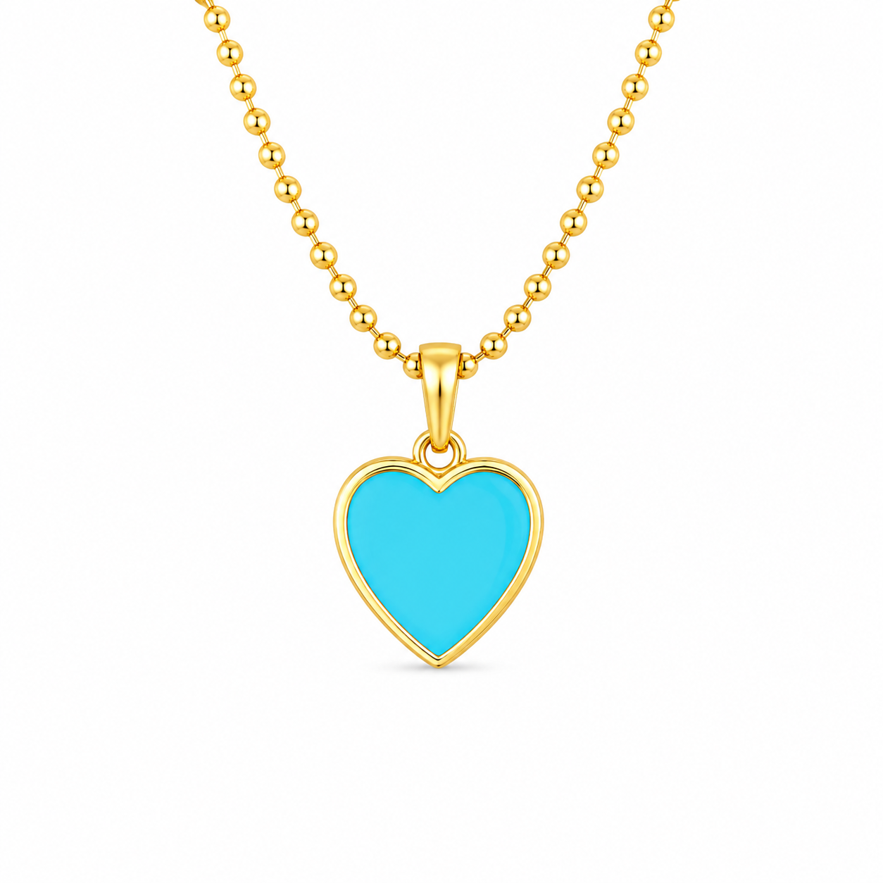 Nova Azure Heart Necklace