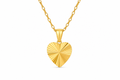 Gold Crescent Moon Pendant Necklace
