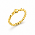 Aria Twisted Halo Ring