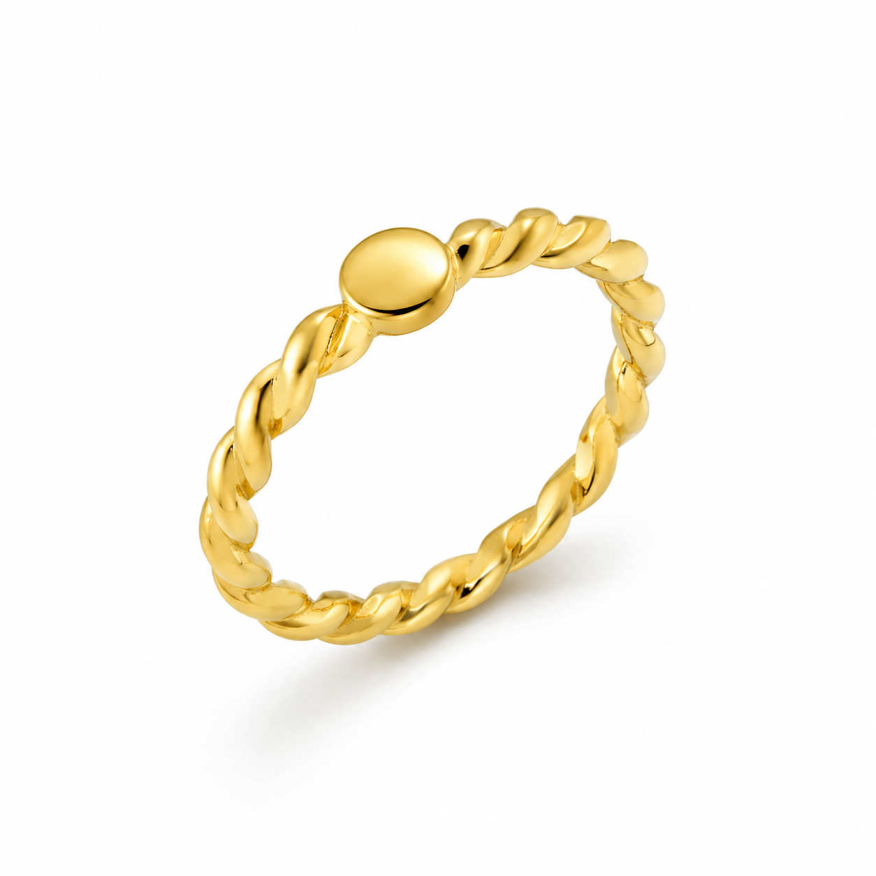 Aria Twisted Halo Ring